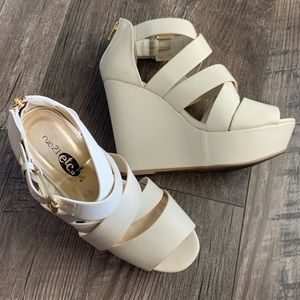 Platform Heels Cream